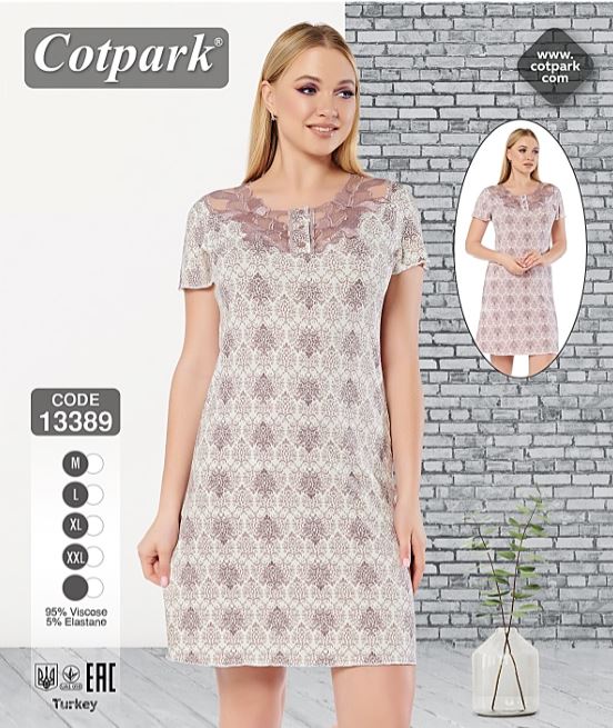 Naktskrekls "Cotpark" Viscose Art. 13389 M-2XL