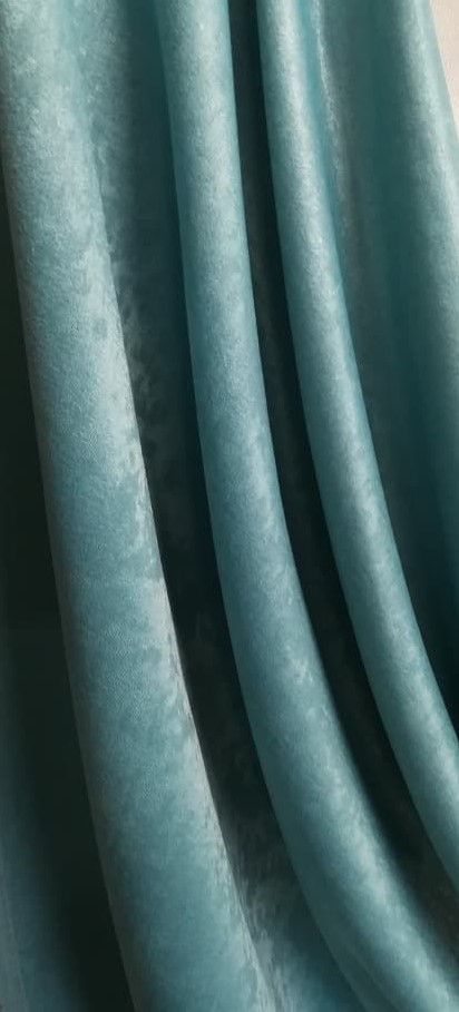 2734--  Ночные шторы Soft Бирюзовый цвет (h 2,40 x 1,50 m x 2 шт.)