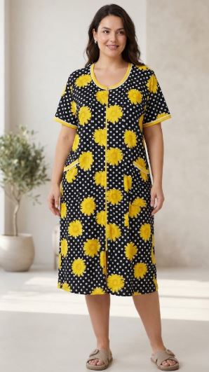 Halāts "Sinsita" ar ziediem (5-6XL) art 1230