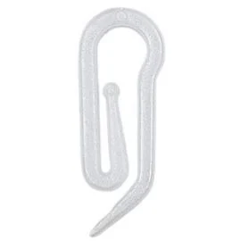 Āķi gredzeniem balti, plastmasas (1 gab.)