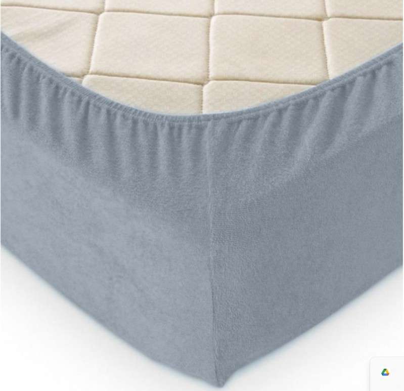 Palags ar gumiju Frote 120x200 (Pelēka)