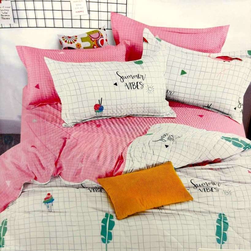 Комплект постельного белья 160x200 Cotton World сатиновый двусторонний (Balta)