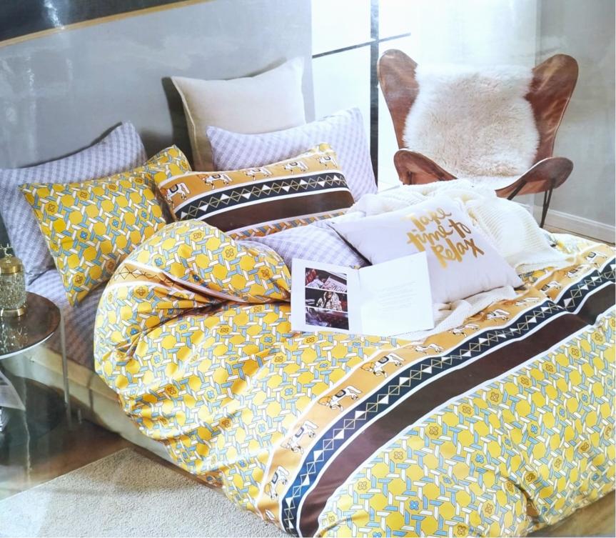 Комплект постельного белья 160x200 Cotton World сатиновый двусторонний