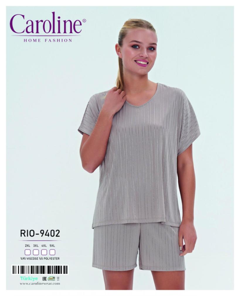 Пижама "Caroline"с шортами. Viscose Art. RIO-9402 2xl-5xl