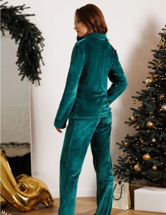 Pidžama Velūra ar pogām Art. 8534 MISS ZELAF FASHION (2XL-5XL)
