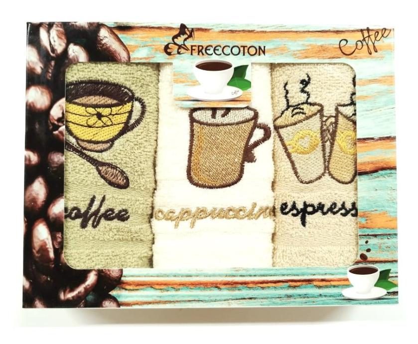 Комплект махровых полотенец 30x50 x 3 шт. (Cofee)