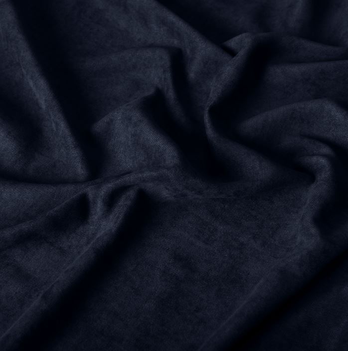 3044--Nakts aizkaru audums Soft, Tumši zila krāsa