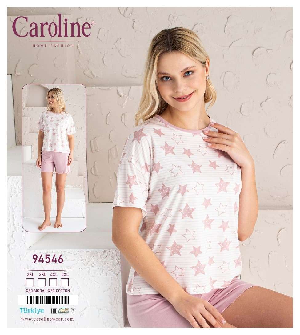 Pidžama "Caroline"ar šortiem. Viscose  Art. 94546 2XL-5XL