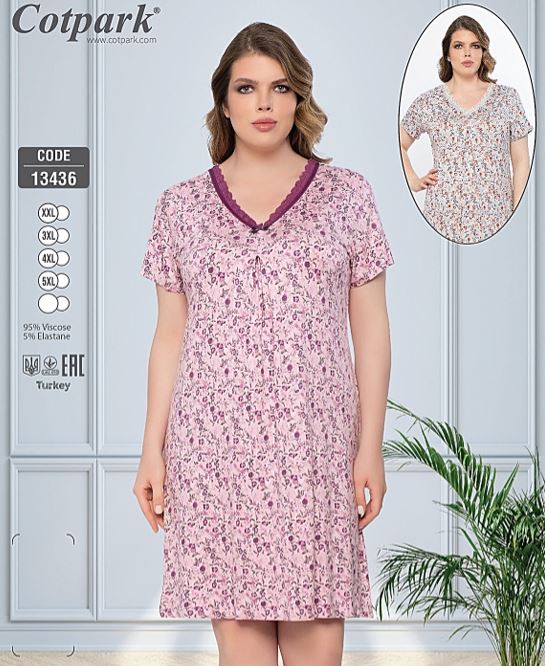 Naktskrekls "Cotpark" Viscose Art. 13436 2XL-5XL