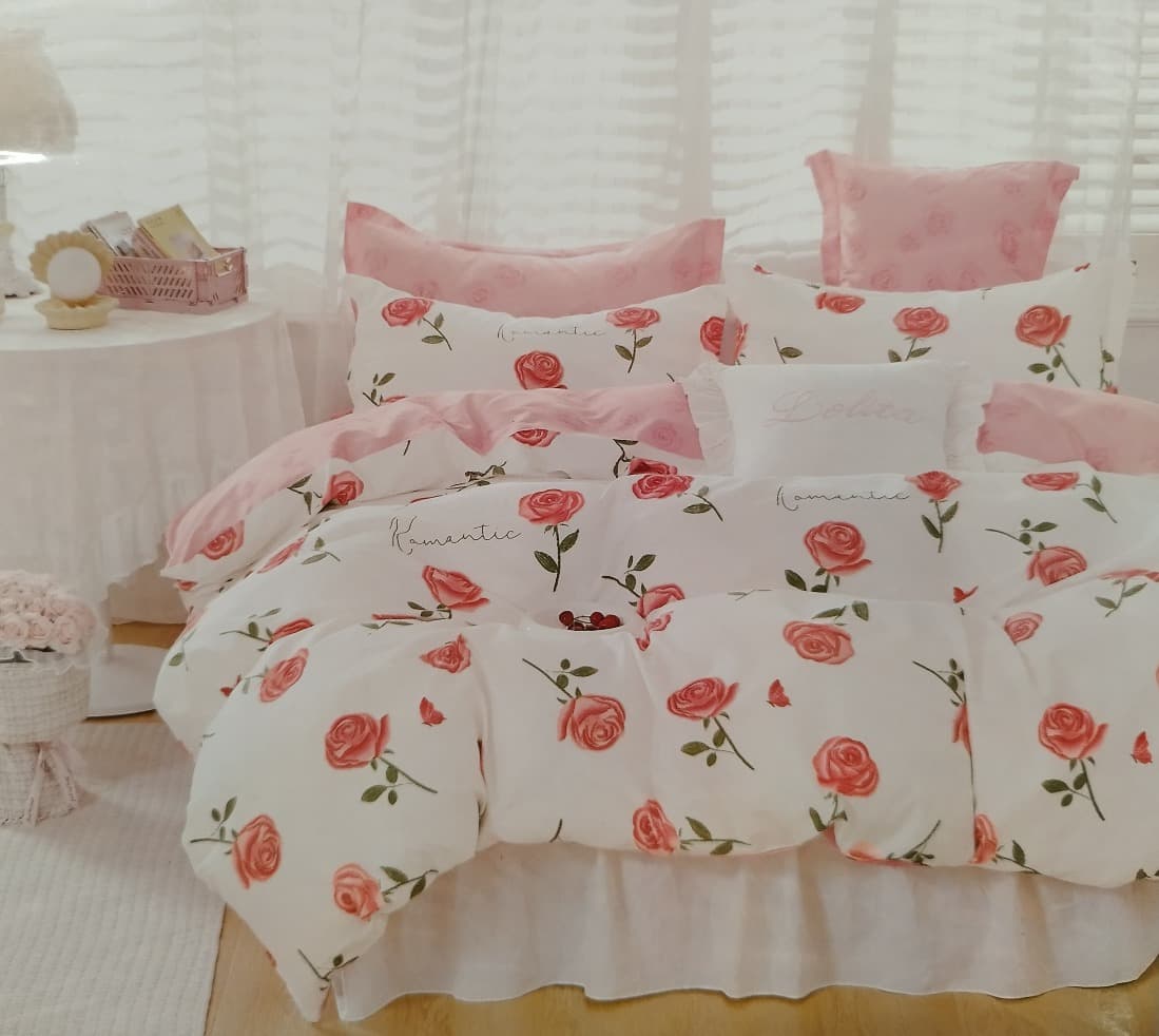 Комплект постельного белья 200x220 Cotton World сатиновый двусторонний (Balta)