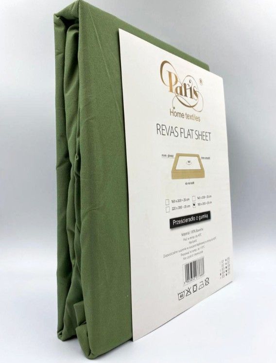 Простыня на резинке Paris Home textile  90x200 (Zaļa)
