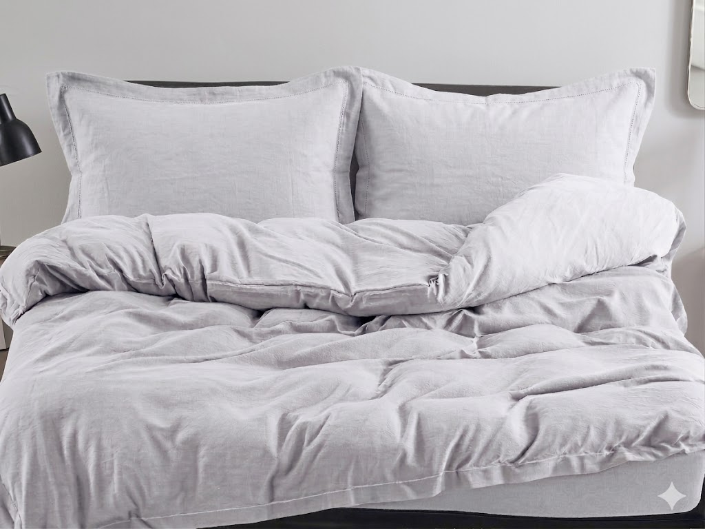 Gultas veļas komplekts 200x220 FILROW Soft Kokvilna (Gaiši pelēka)