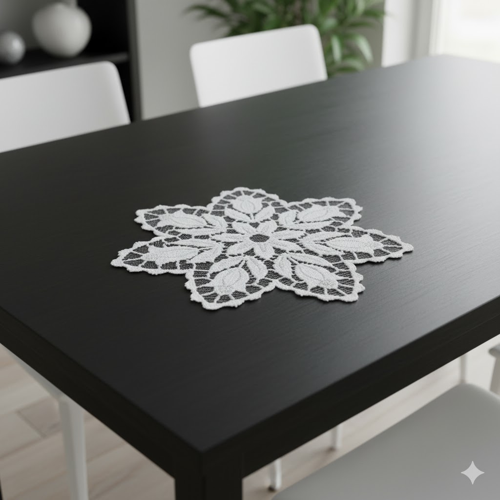 Салфетка жаккардовая круглая Ø  25 cm (248133\25y)
