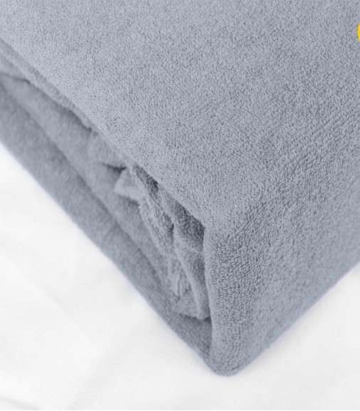 Palags ar gumiju Frote 120x200 (Pelēka)