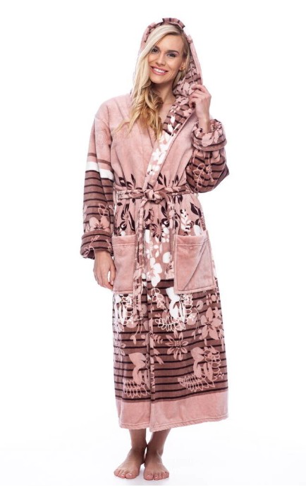 Халат Bamboo с капюшоном "ANGORA"  XL-5XL