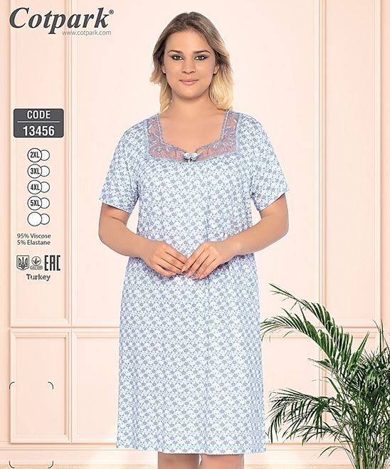 Naktskrekls "Cotpark" Viscose Art. 13456 2XL-5XL
