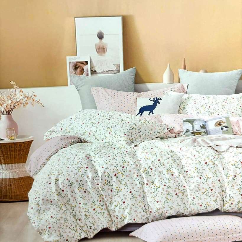 Gultas veļas komplekts 160x200 Cotton World satīns divpusejs (Balta)