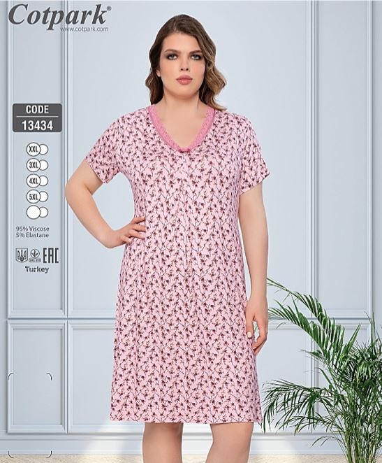 Naktskrekls "Cotpark" Viscose Art. 13434 2XL-5XL