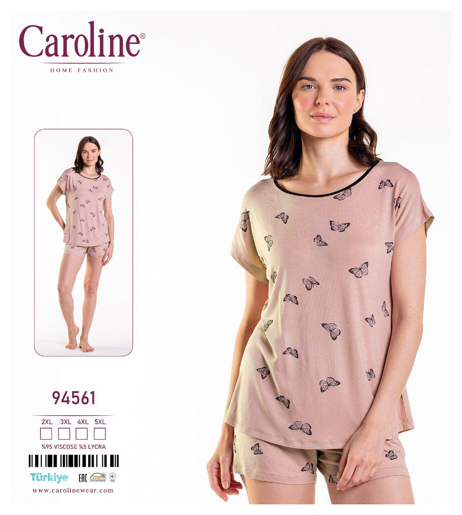 Pidžama tauriņi "Caroline" ar šortiem.Viscose  Art. 94561 2xl-5xl
