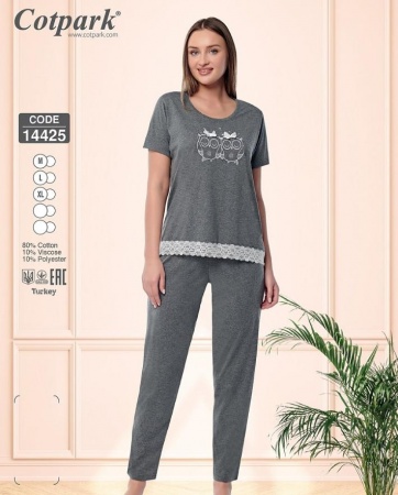 Пижама "Cotpark" Хлопок  Art. 14425   M -4XL 