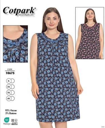 Ночная рубашка "Cotpark" Viscose Art. 10675 XL-4XL