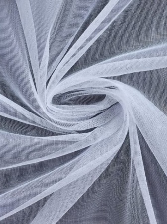 3537--Dienas aizkaru audums Bamboo Balta krāsa