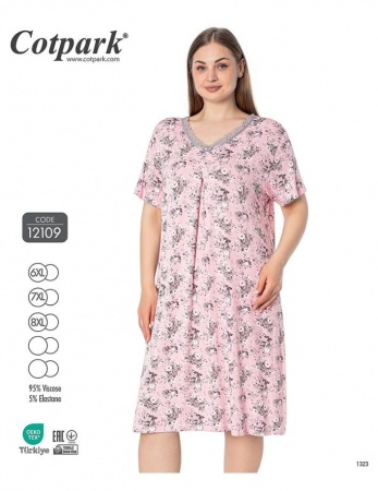 Naktskrekls "Cotpark" Viscose Art. 12109 6XL-8XL