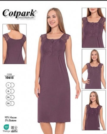 Ночная рубашка "Cotpark" Viscose Art. 10615 L-3XL