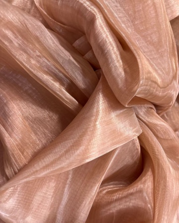 2093--Dienas aizkaru audums Organza Kapučīno