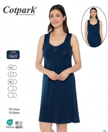 Naktskrekls "Cotpark" Viscose Art. 10651 M-XL