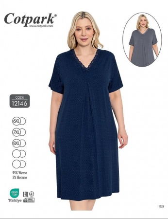Naktskrekls "Cotpark" Viscose Art. 12146 6XL-8XL