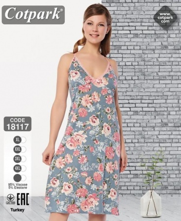 Ночная рубашка "Cotpark" Viscose Art. 18117  XL-4XL
