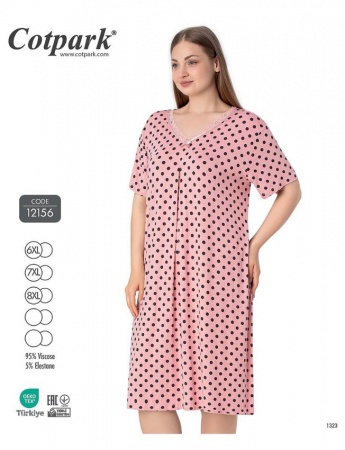 Naktskrekls "Cotpark" Viscose Art. 12156 6XL-8XL