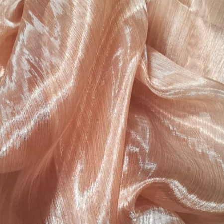 2093--Dienas aizkaru audums Organza Kapučīno